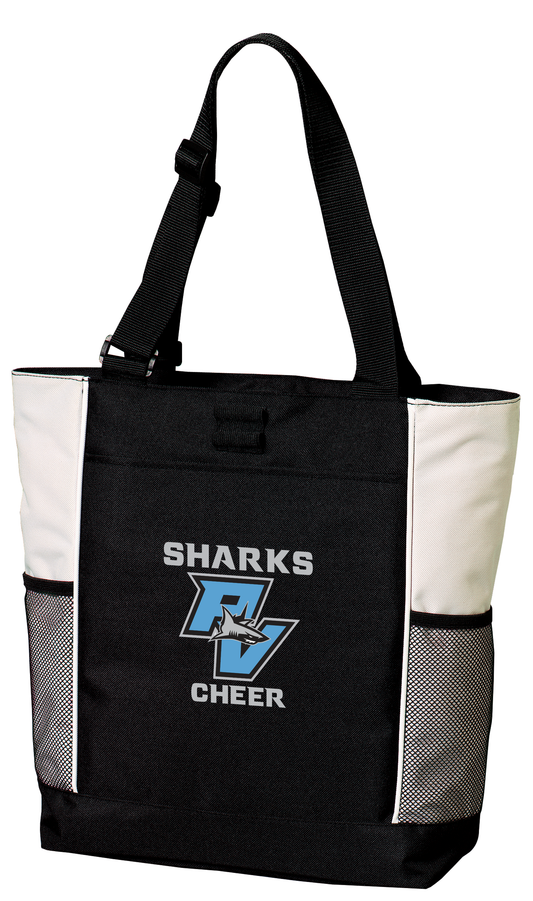 Port Authority® Panel Embroidered Tote Bag - Cheer