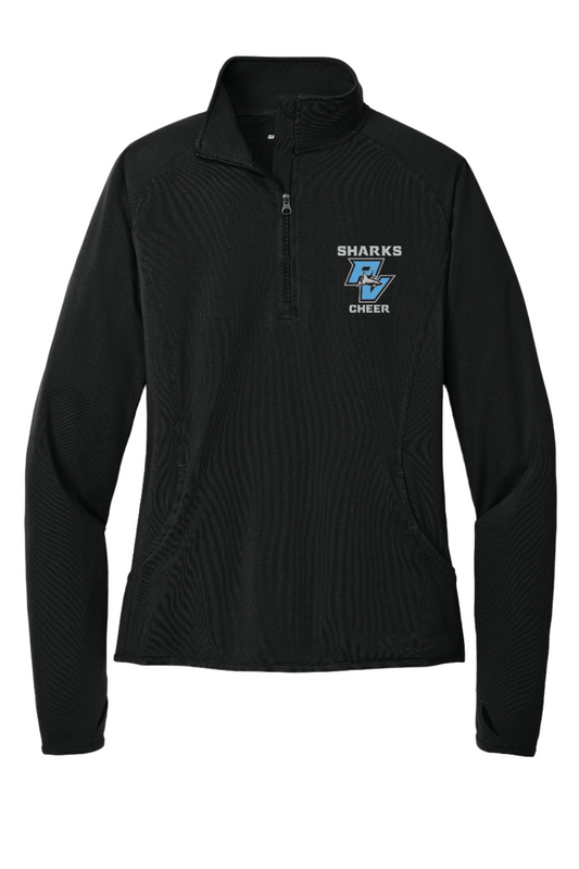 Sport-Tek® Women's Sport-Wick® Stretch 1/4-Zip Pullover - Cheer