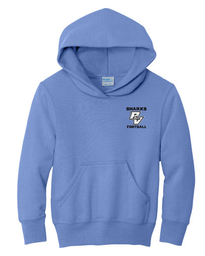 Port & Company® Youth Core Fleece Pullover Hooded Embroidered Sweatshirt
