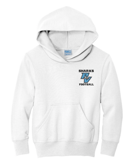 Port & Company® Youth Core Fleece Pullover Hooded Embroidered Sweatshirt